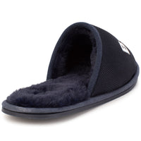 Chaussons siglé pour la maison en tissu résille - Bleu Cargo