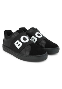Leather trainers - Black