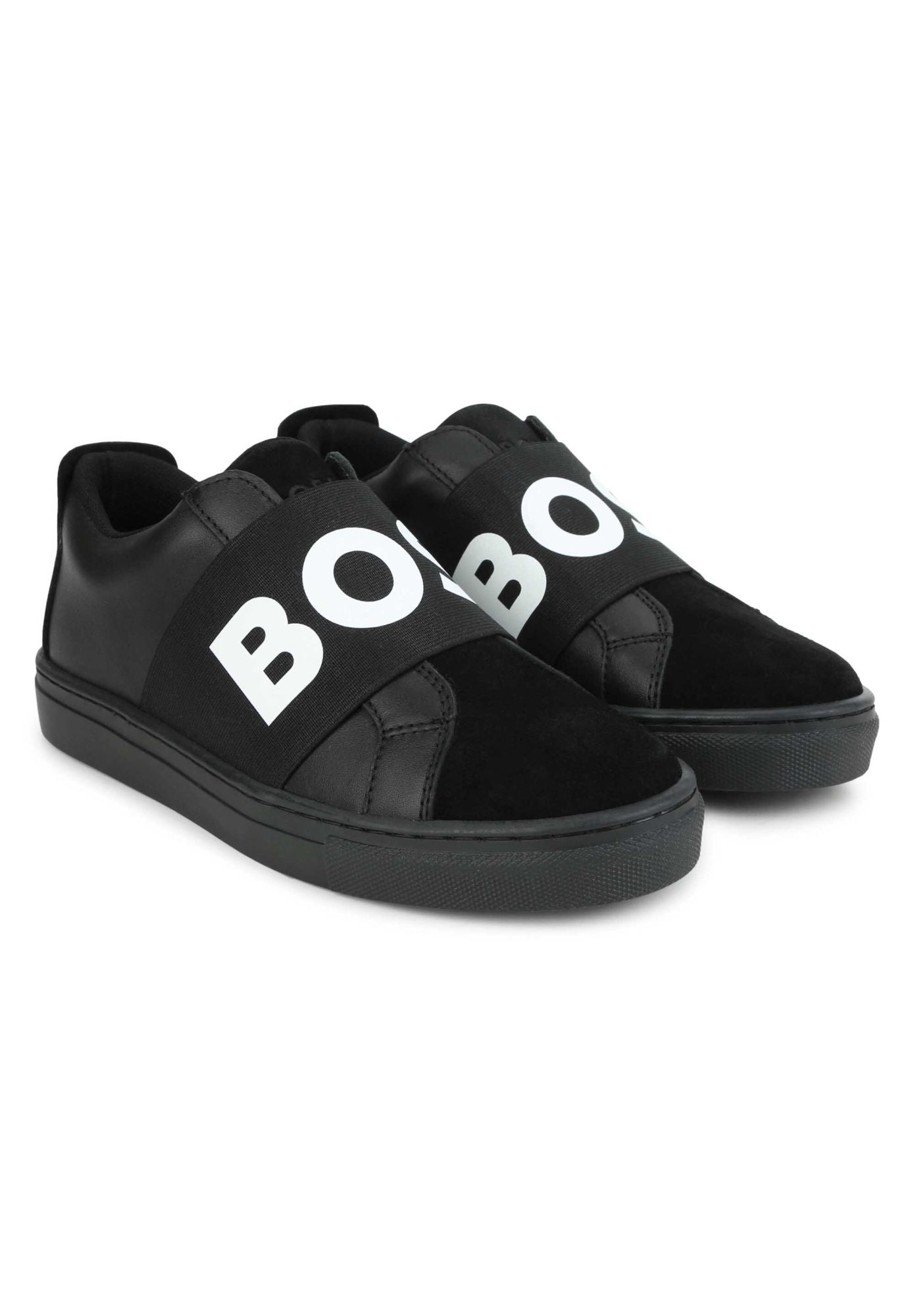 Leather trainers - Black