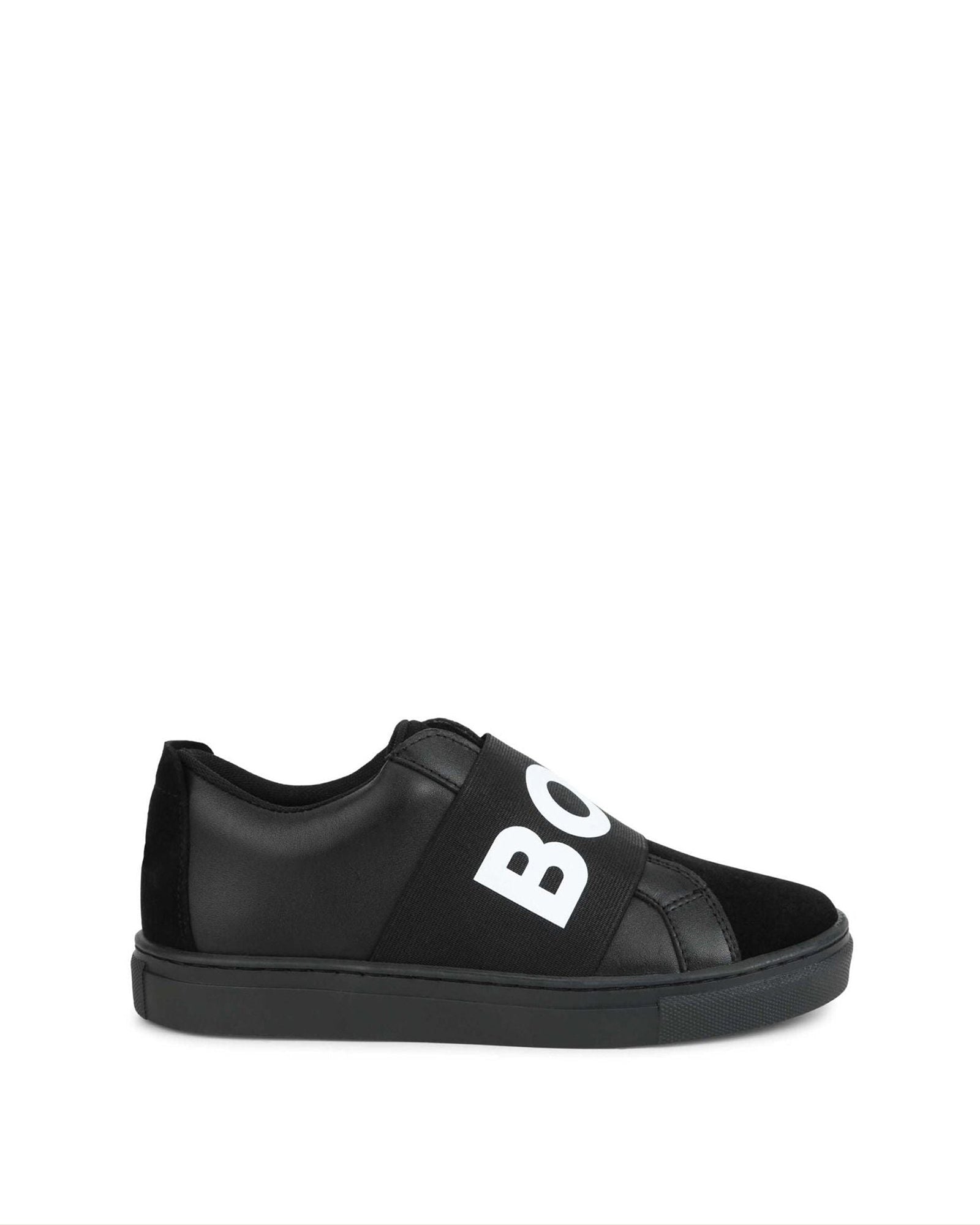 Leather trainers - Black