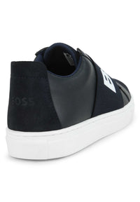 Sneakers en cuir - Bleu Cargo