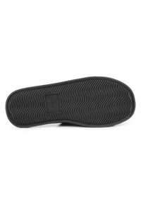 Chaussons siglé en tissu - Black
