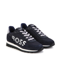 Sneakers Rétro runner - Bleu Cargo