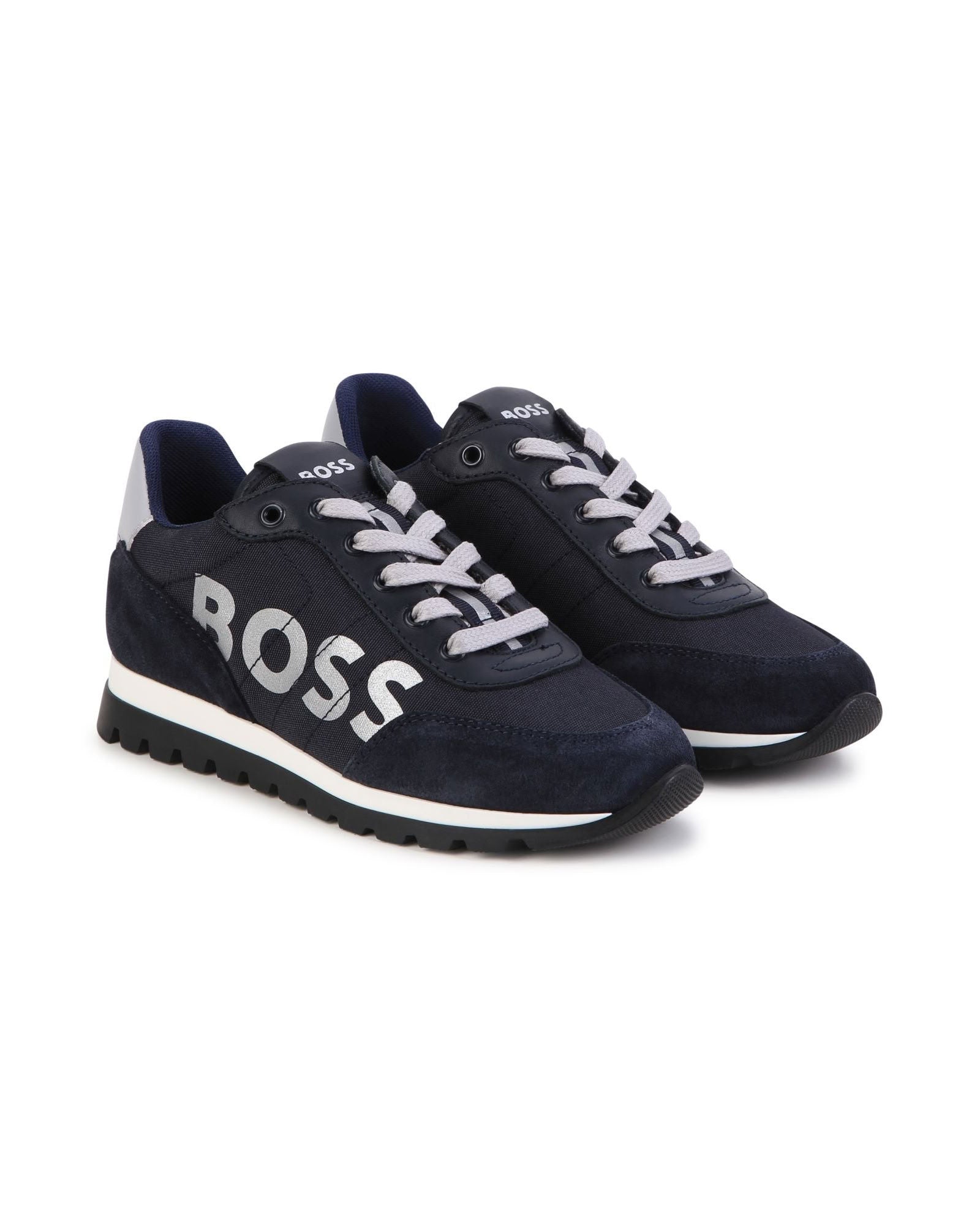 Sneakers Rétro runner - Bleu Cargo