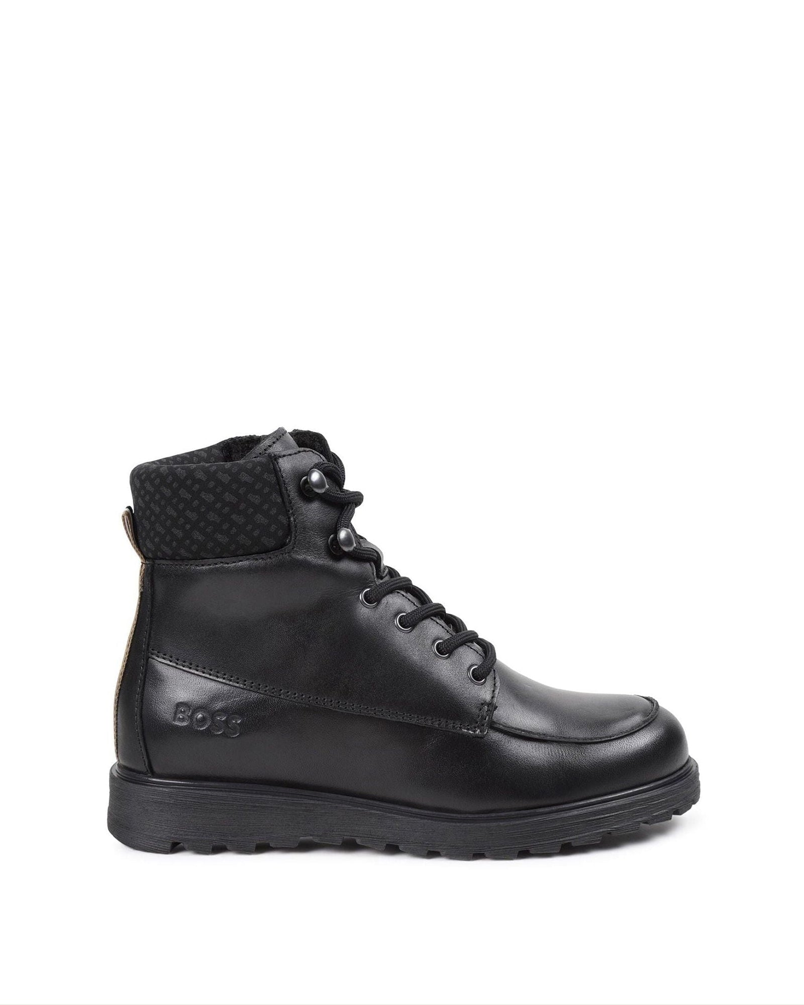 Leather ankle boots - Black