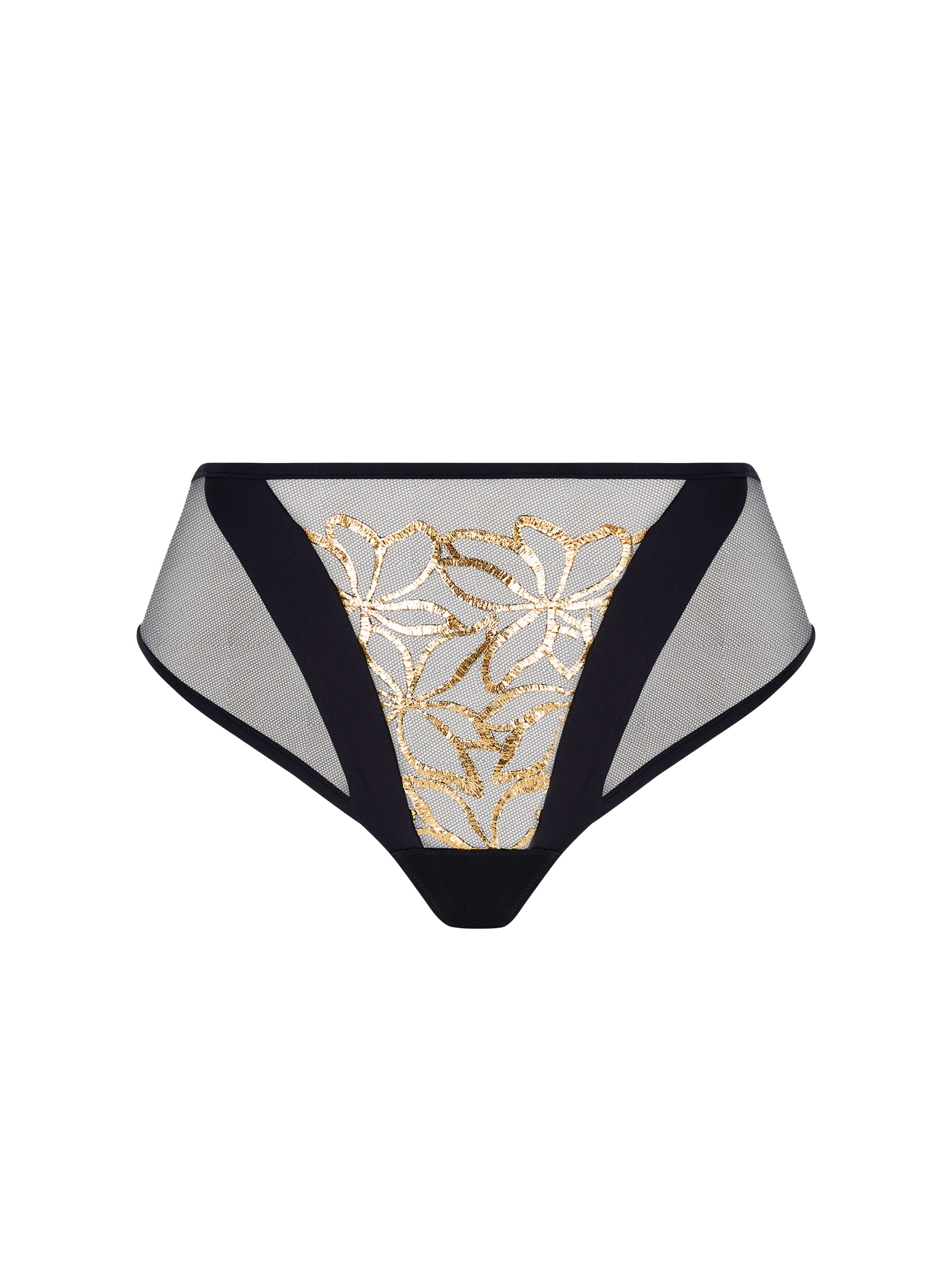 Éclats d'Or panties - Black Gold