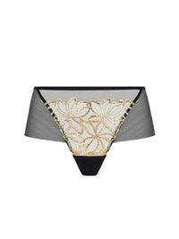 Culotte shorty Éclats d'Or - Noir Or