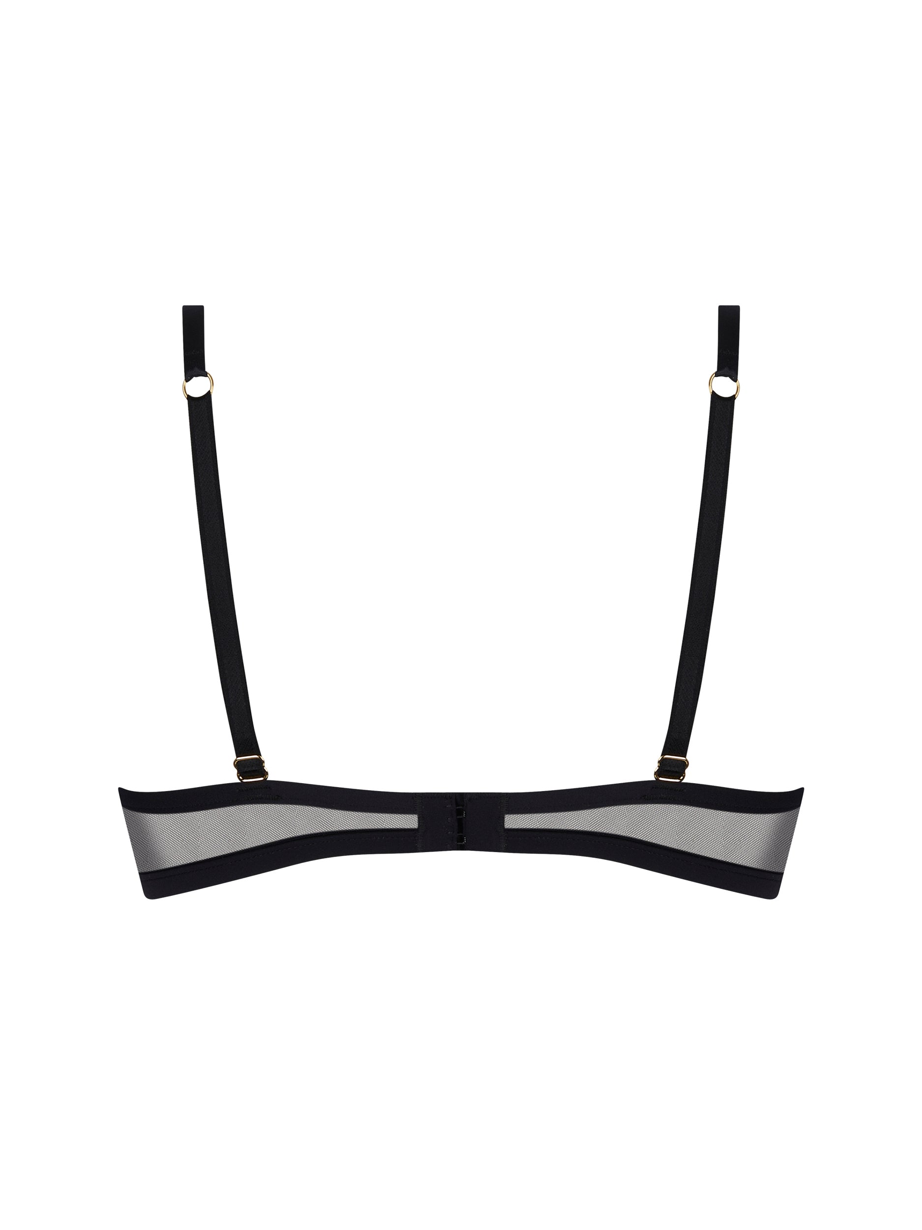Éclats d'Or balconnet bra - Black Gold