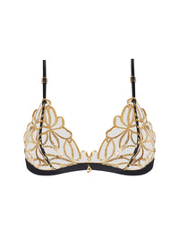 Soutien-gorge triangle Éclats d'Or - Noir Or