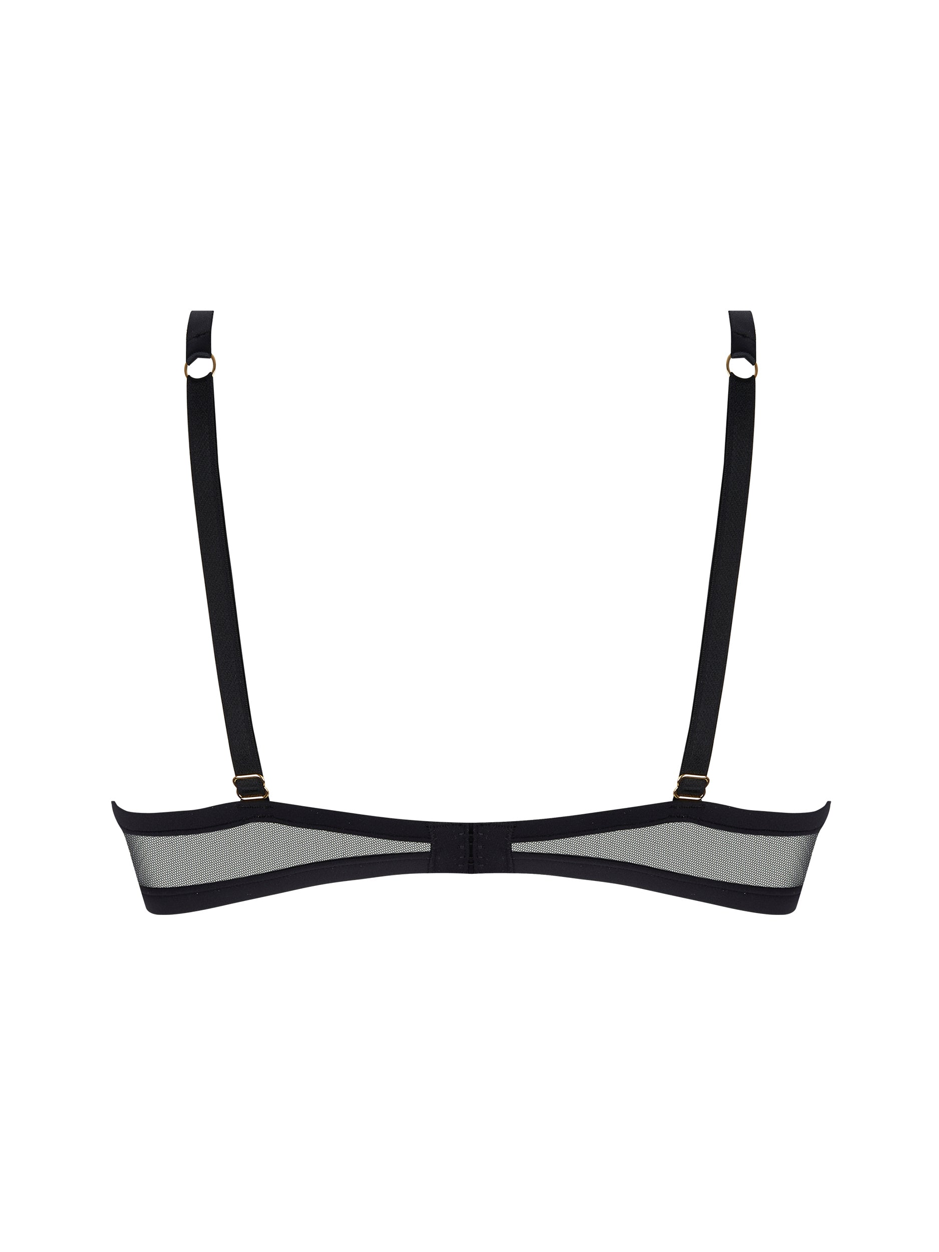 Éclats d'Or triangle bra - Black Gold