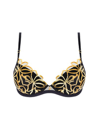 Éclats d'Or triangle bra - Black Gold
