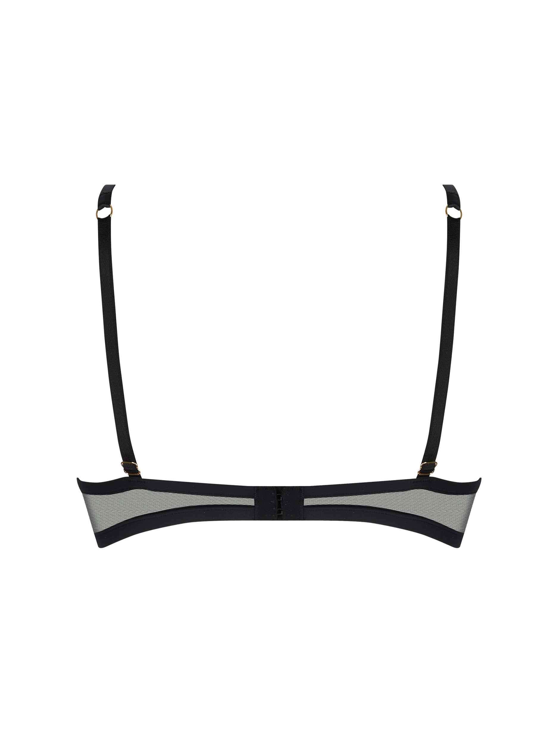Éclats d'Or triangle bra - Black Gold