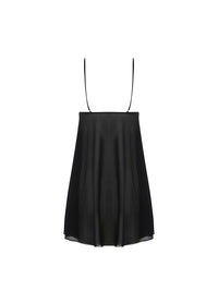Nuisette Éclats d'Or en soie mélangée - Noir Or