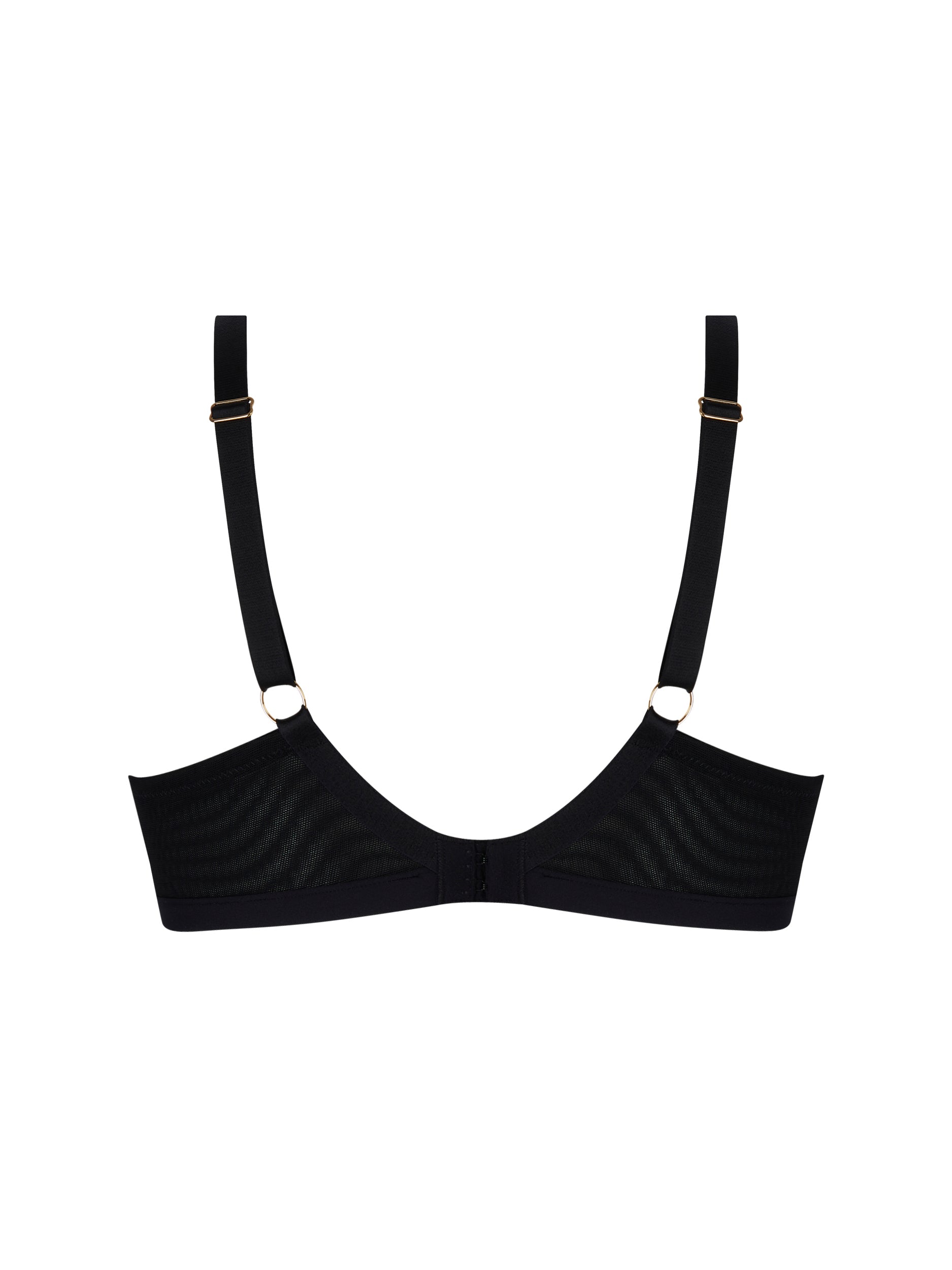 Soutien-gorge balconnet Éclats d'Or - Noir Or
