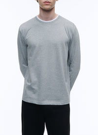 Long-sleeved T-shirt - Medium grey