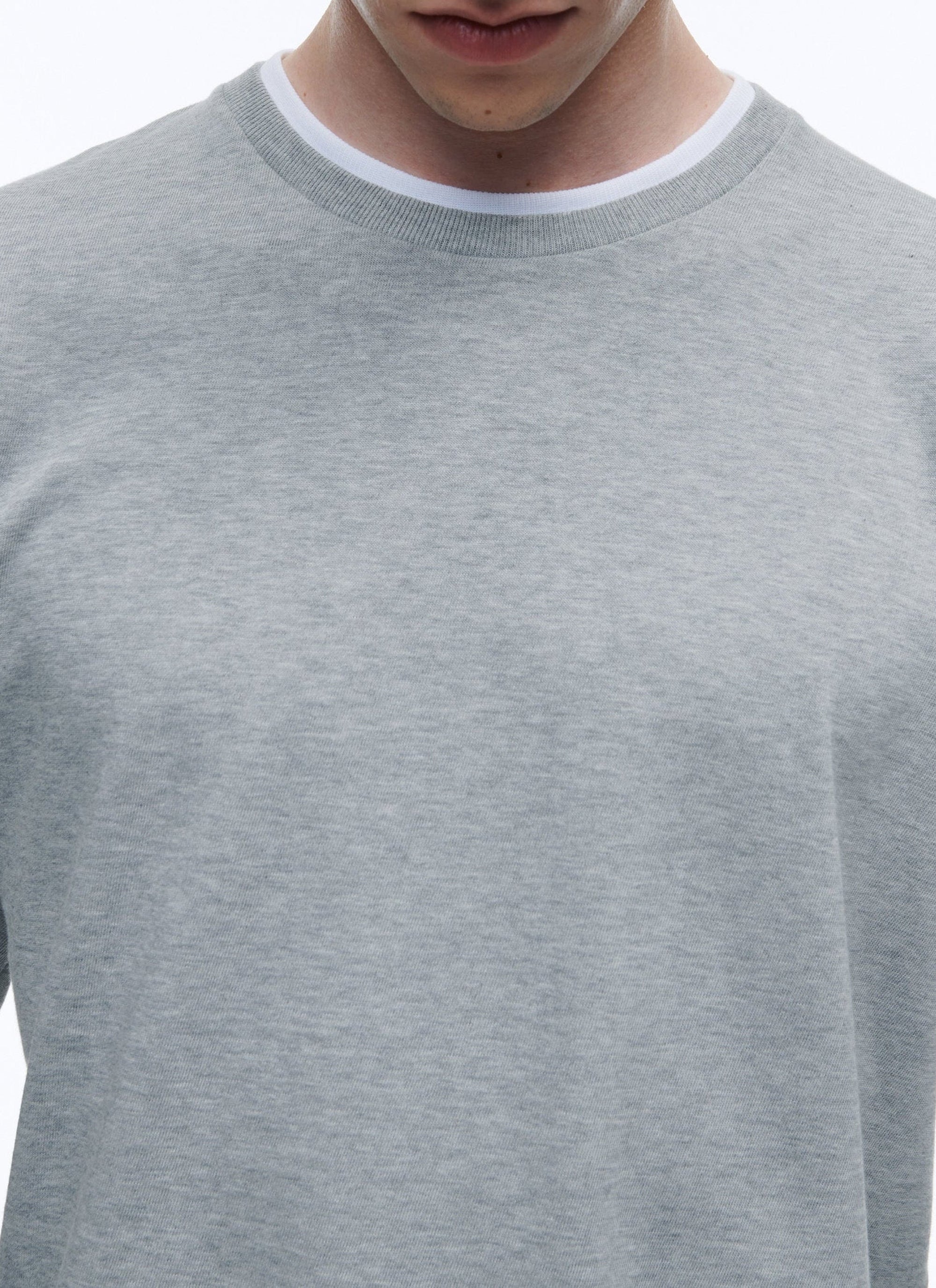 Long-sleeved T-shirt - Medium grey