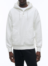 Cut-out hoodie - Ecru