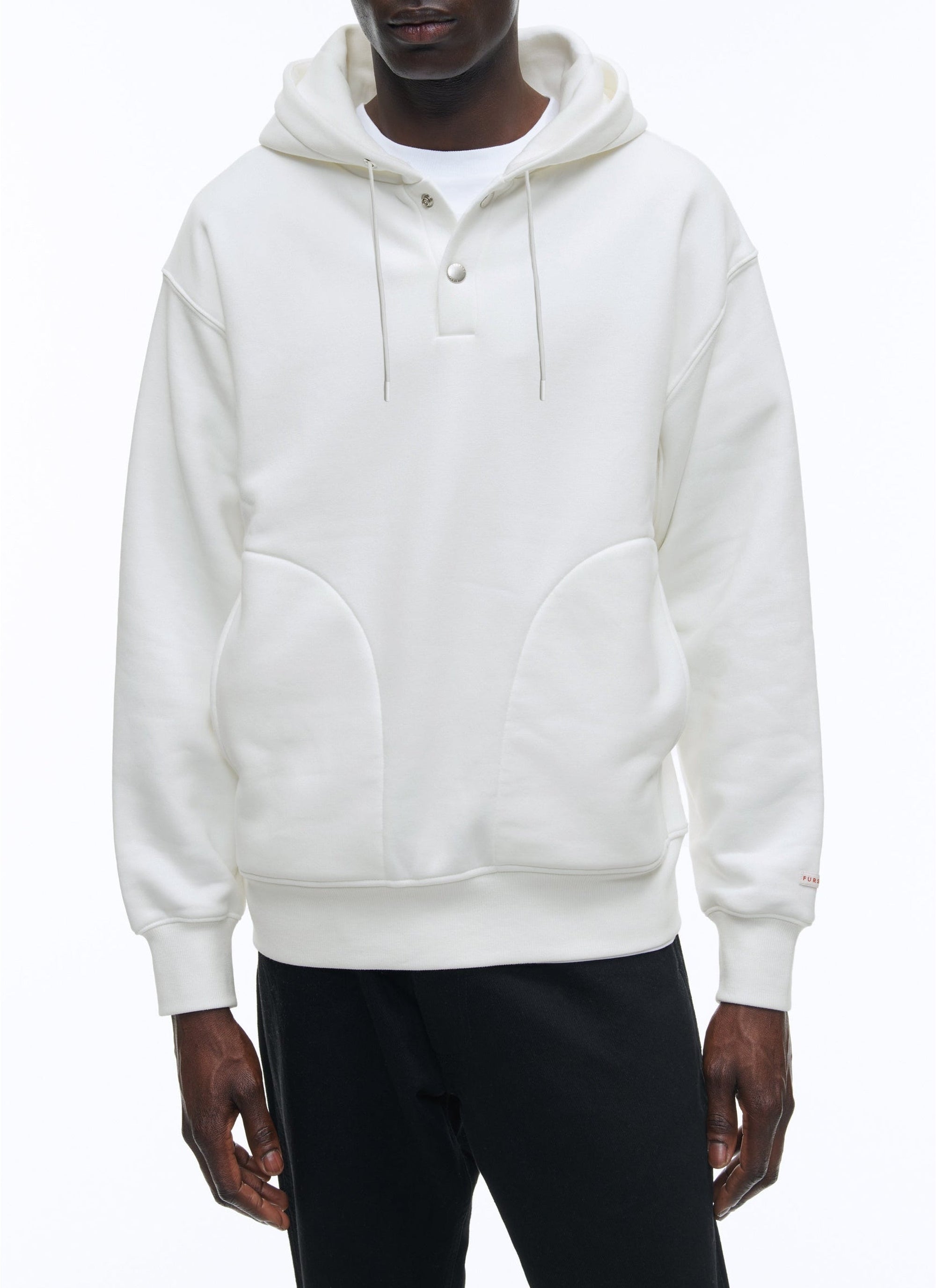 Cut-out hoodie - Ecru