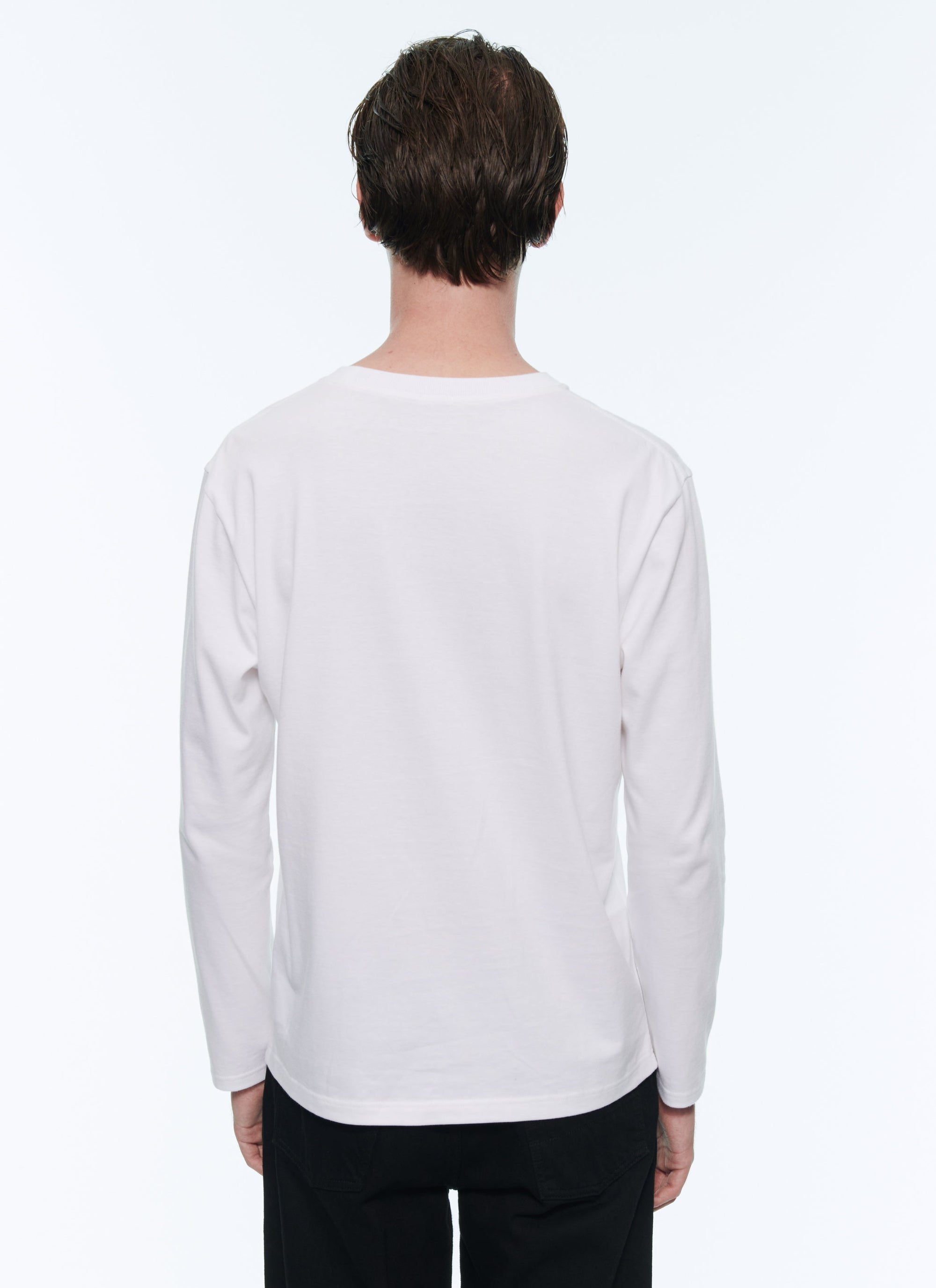 T-shirt manches longues à imprimé - Blanc