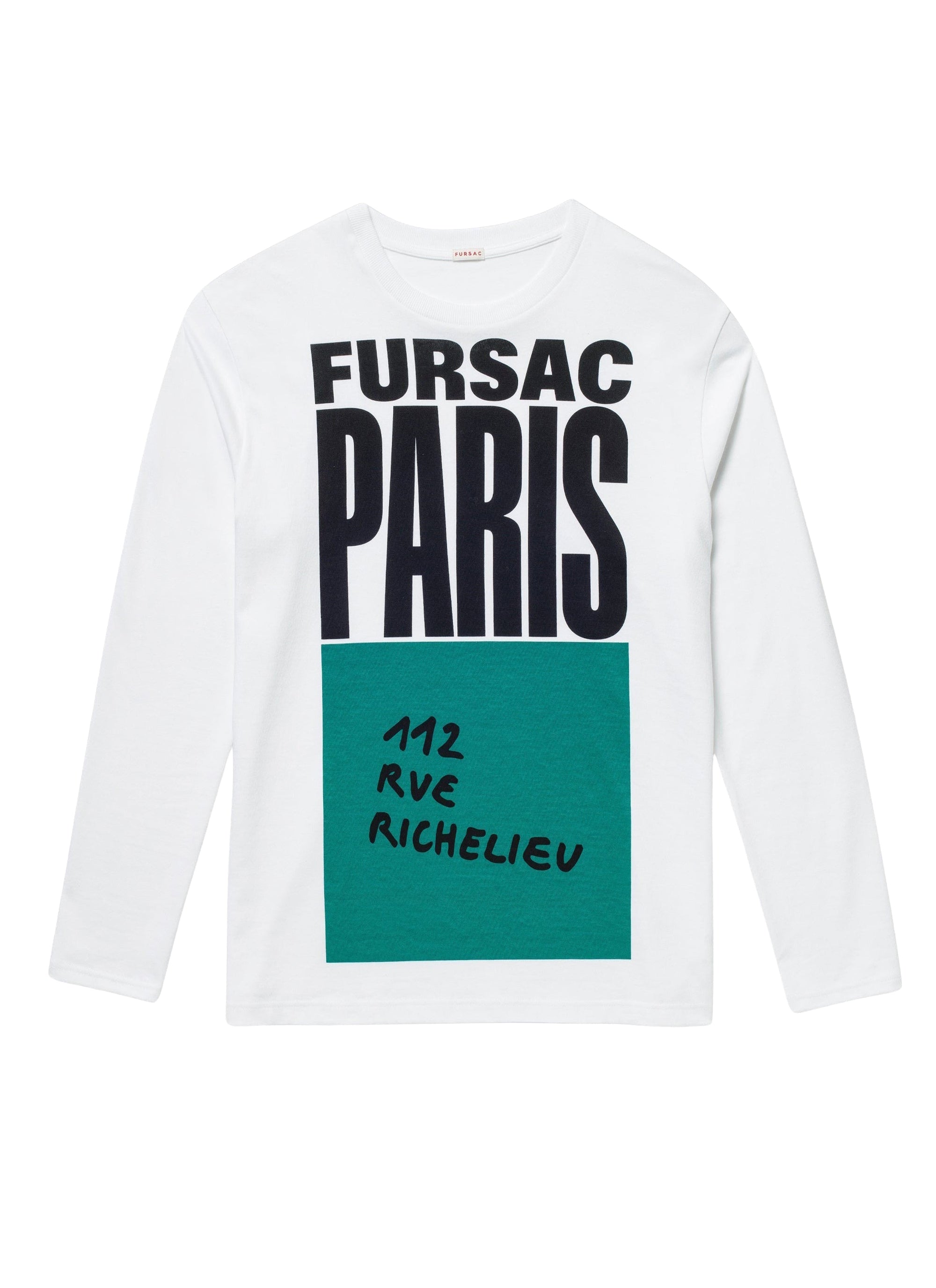 T-shirt manches longues à imprimé - Blanc