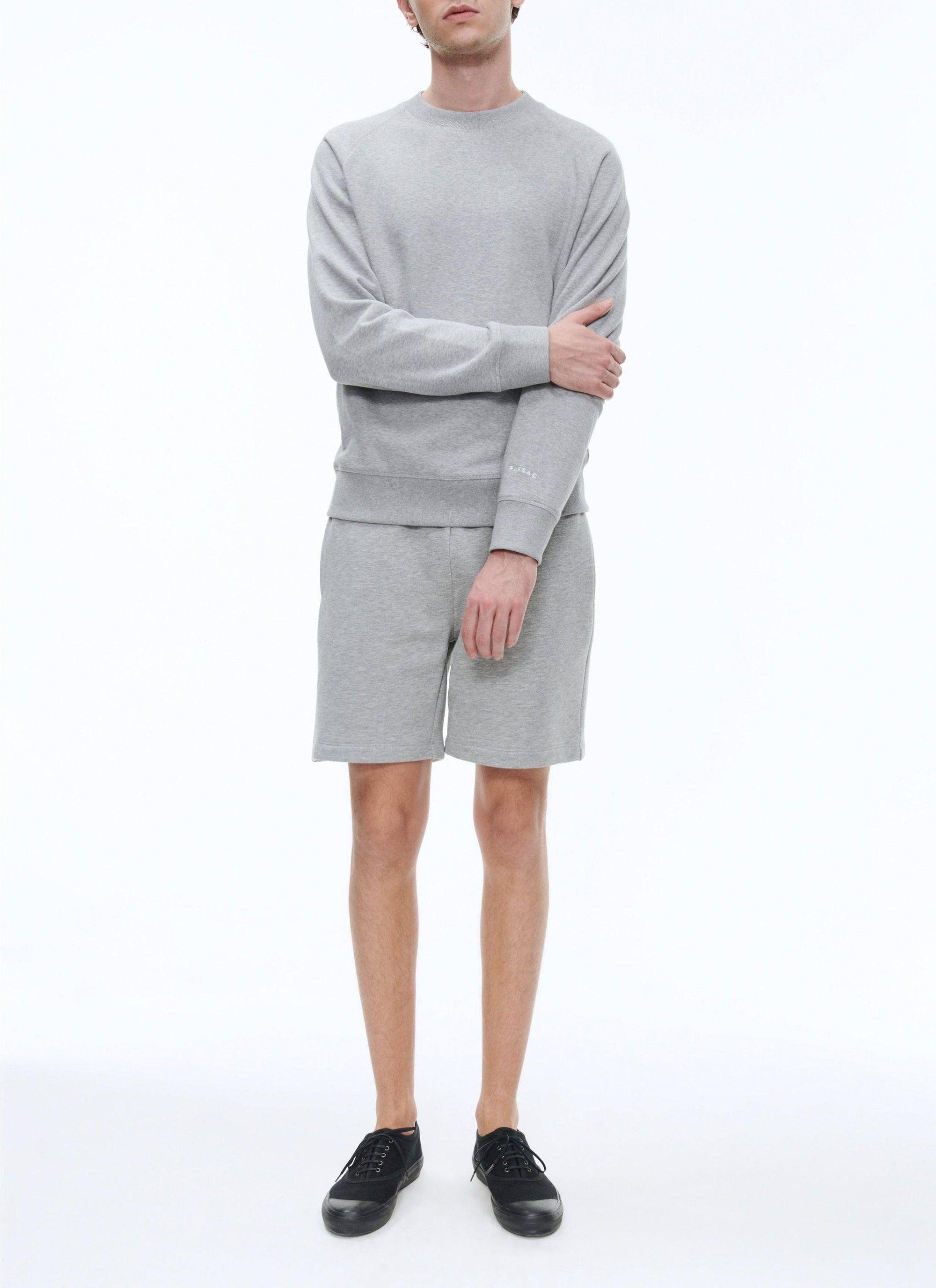 Sweatshirt à manches longues raglan - Gris Moyen