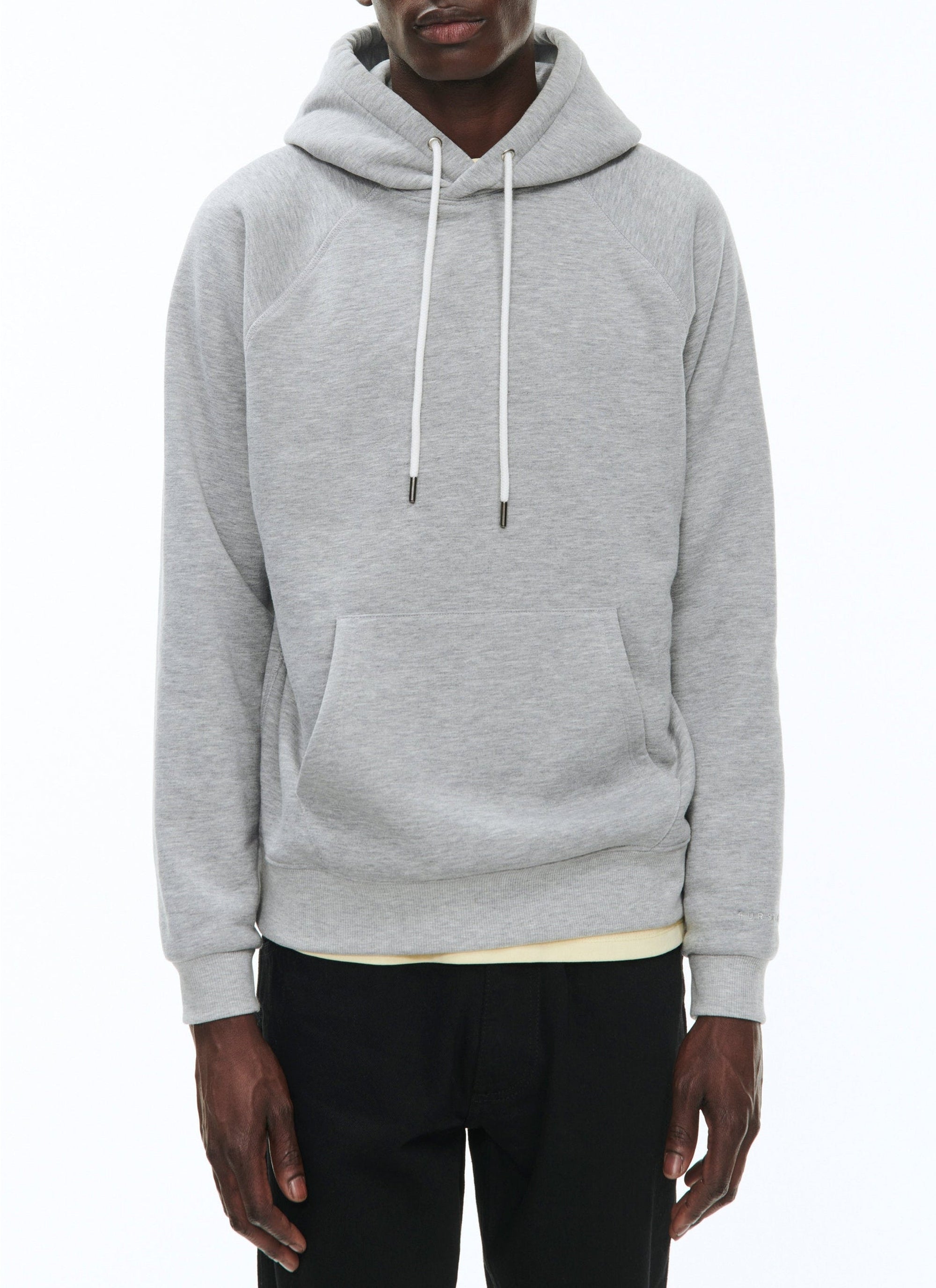 Drawstring hoodie - Medium grey