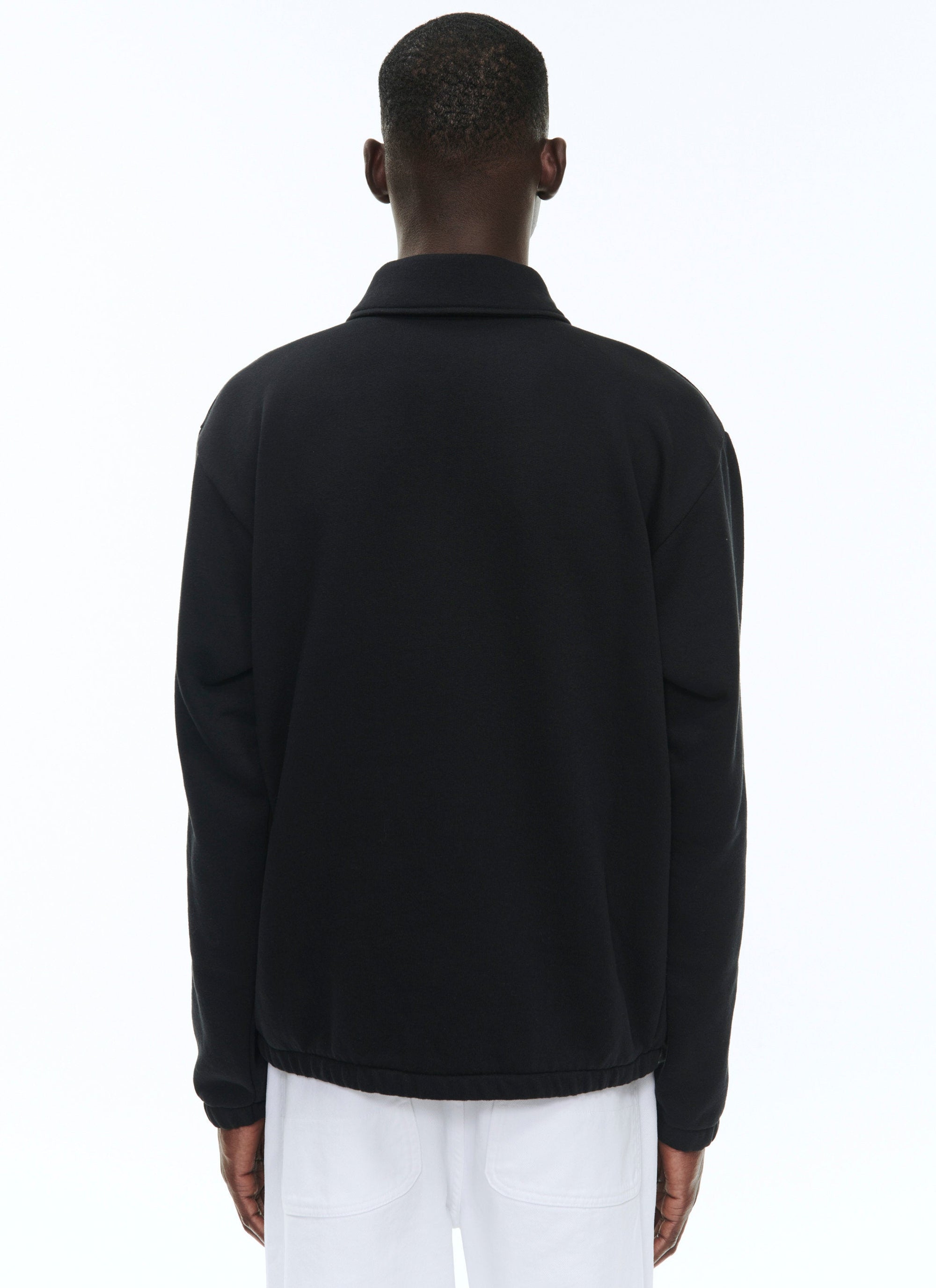 Sweatshirt à col zippé - Noir