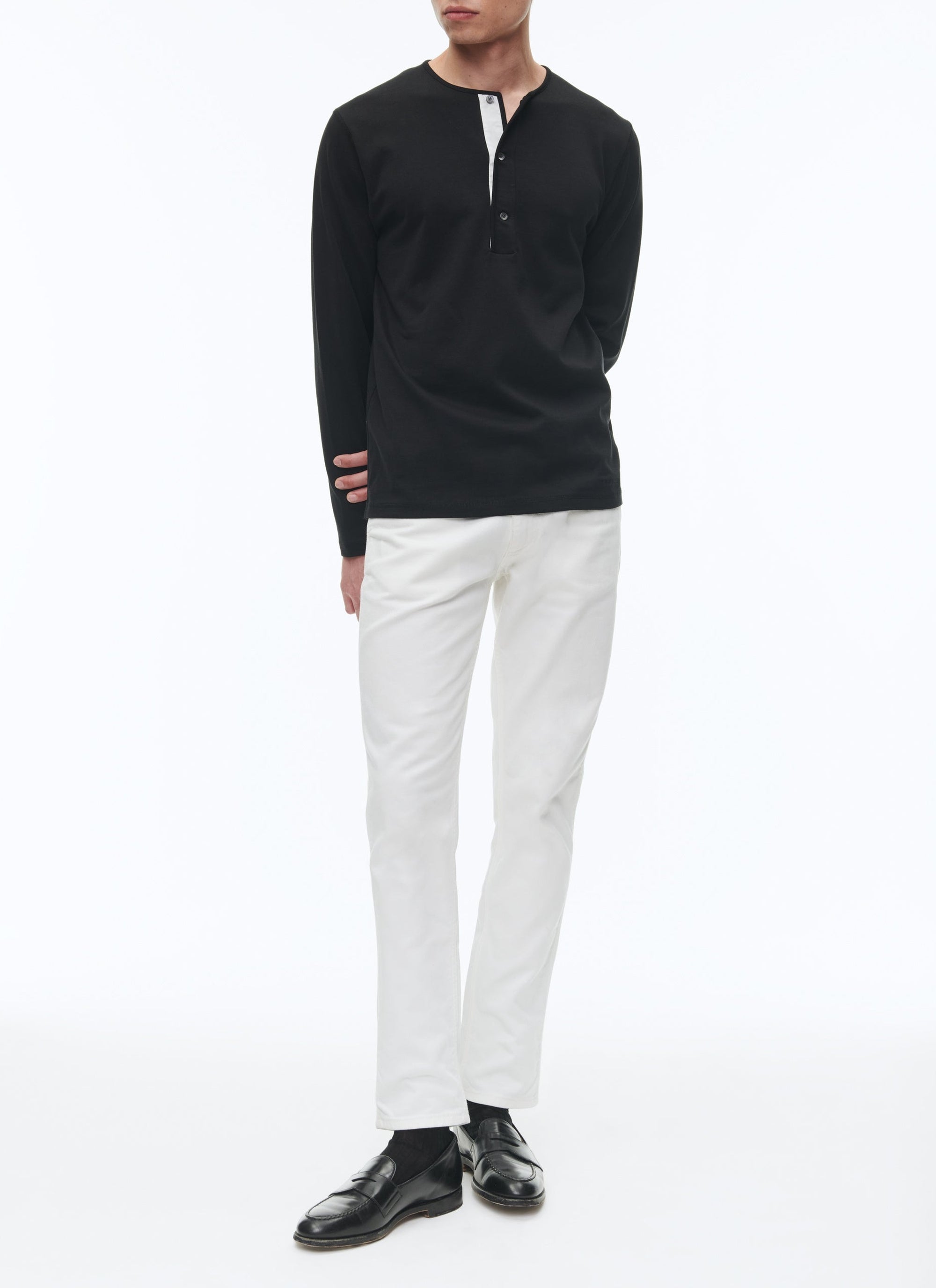 T-shirt en jersey de coton - Noir