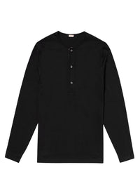 Long-sleeved cotton T-shirt - Black
