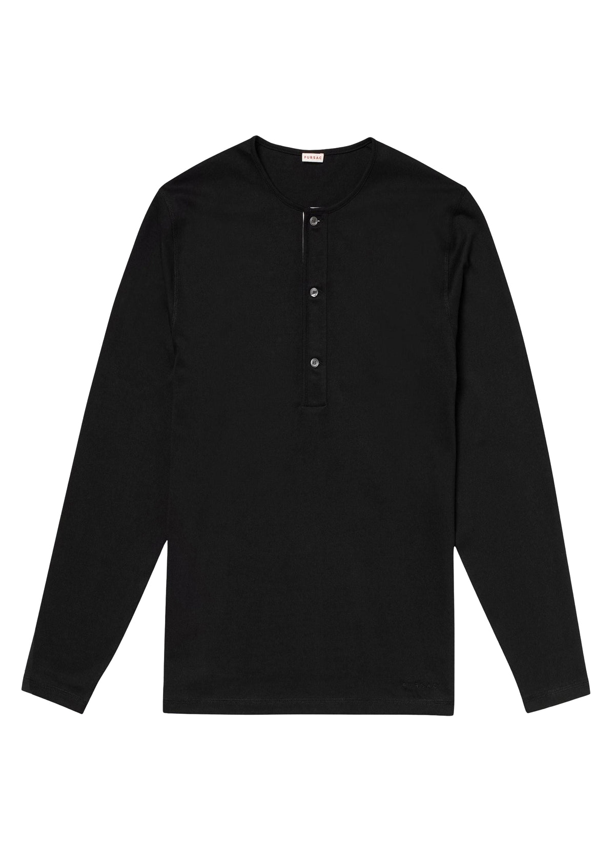 Long-sleeved cotton T-shirt - Black