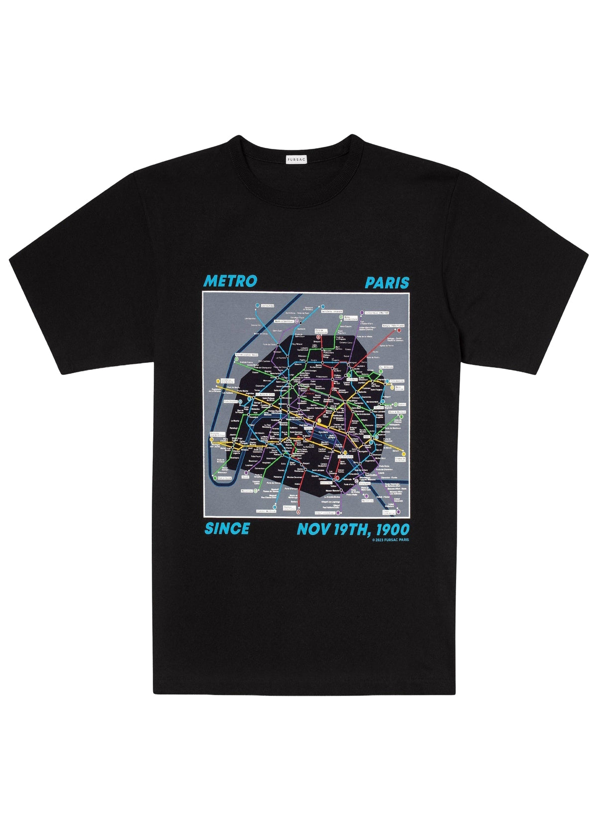T-shirt en jersey de coton - Noir