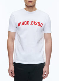 Printed round-neck T-shirt - White