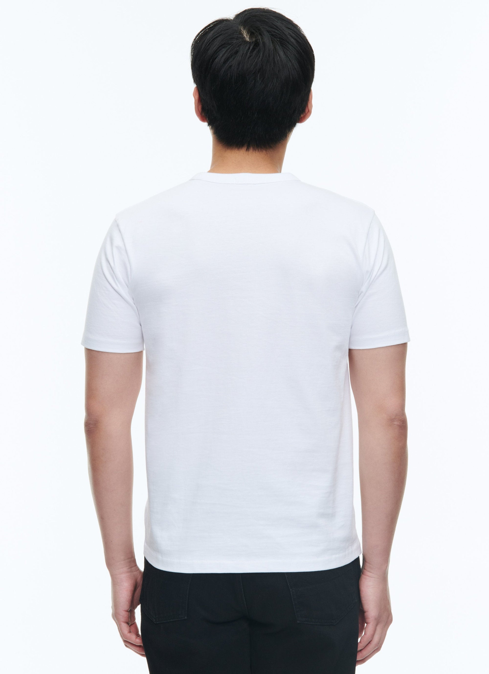 Printed round-neck T-shirt - White