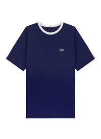 T-shirt avec logo en coton - Marine