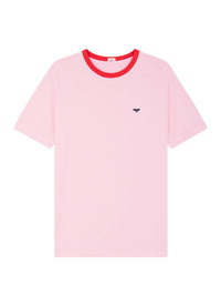 T-shirt avec logo en coton - Saumon