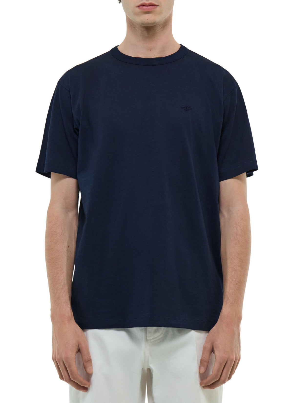 T-shirt jersey de coton - Marine