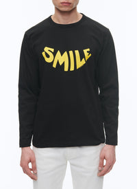 Long-sleeved cotton jersey T-shirt - Black