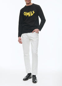 Long-sleeved cotton jersey T-shirt - Black