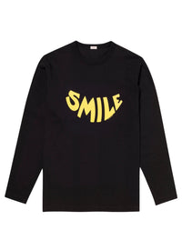 T-shirt à manches longues en coton - Noir