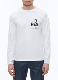 T-shirt à manches longues de coton - Blanc