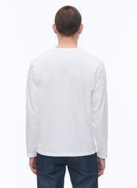 T-shirt à manches longues de coton - Blanc
