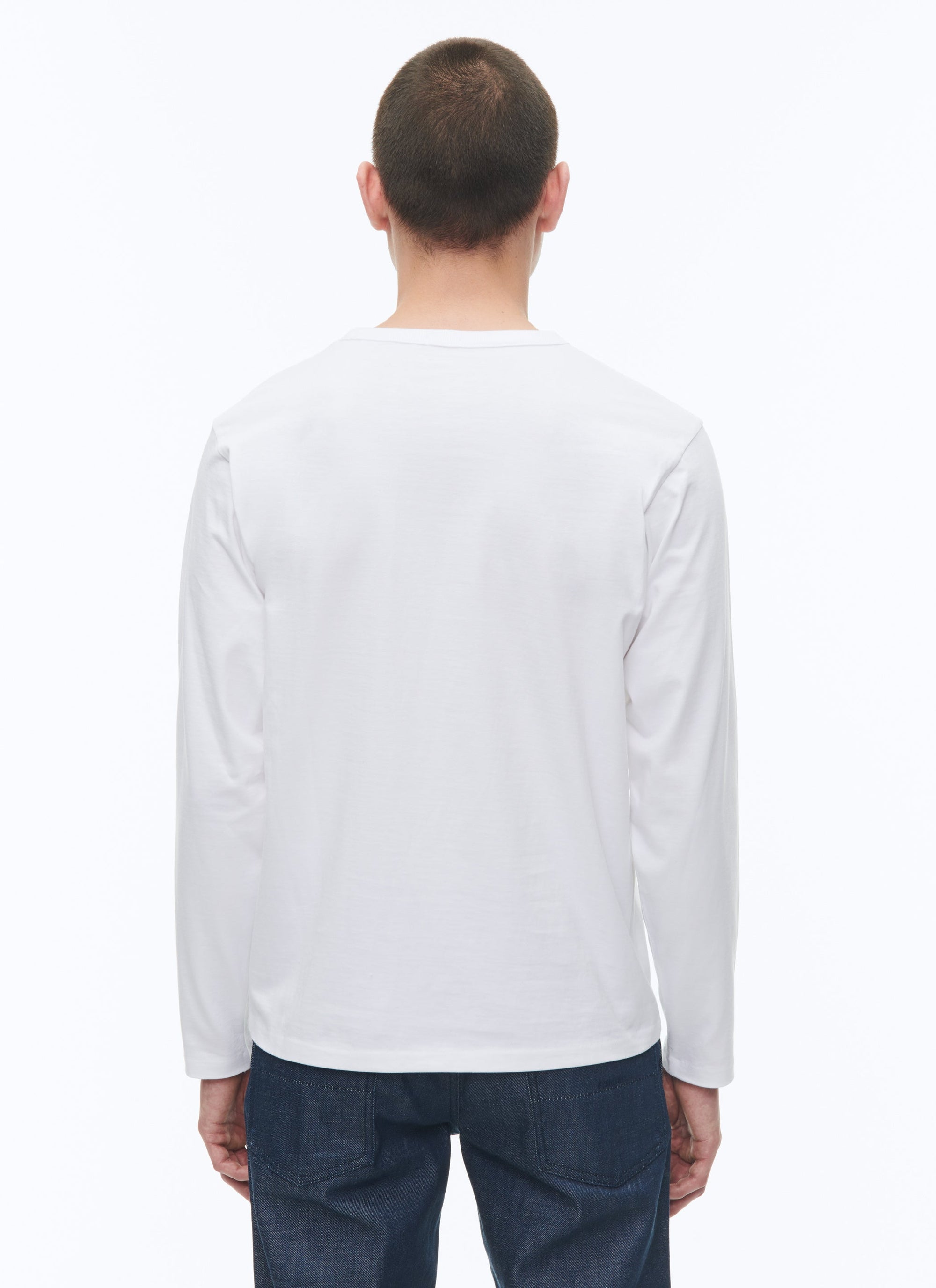 T-shirt à manches longues de coton - Blanc