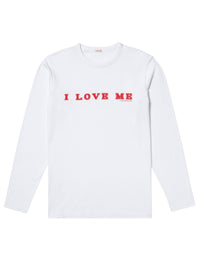 Long-sleeved printed T-shirt - White
