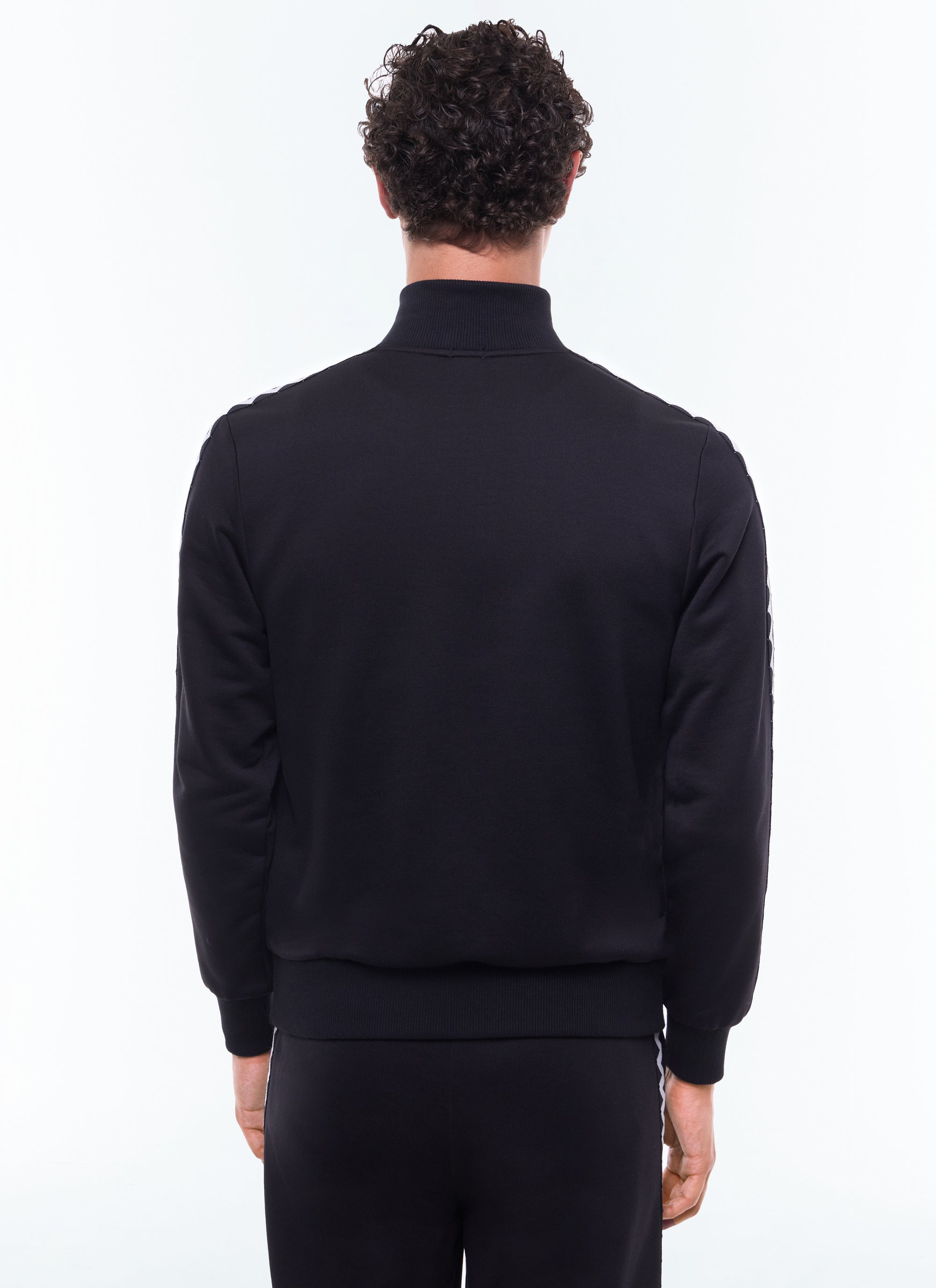 Veste de survêtement en coton mélangé - Noir