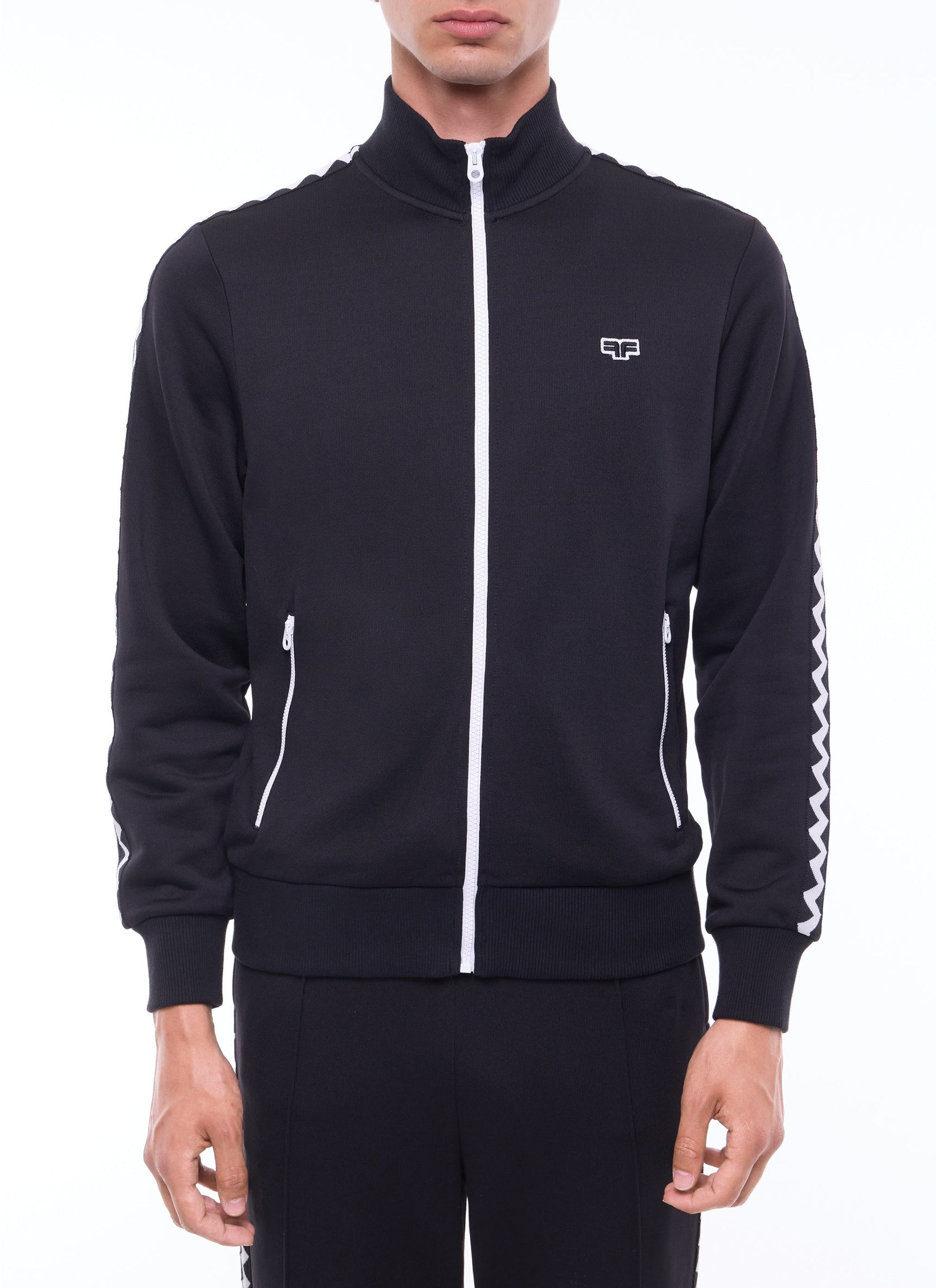 Veste de survêtement en coton mélangé - Noir