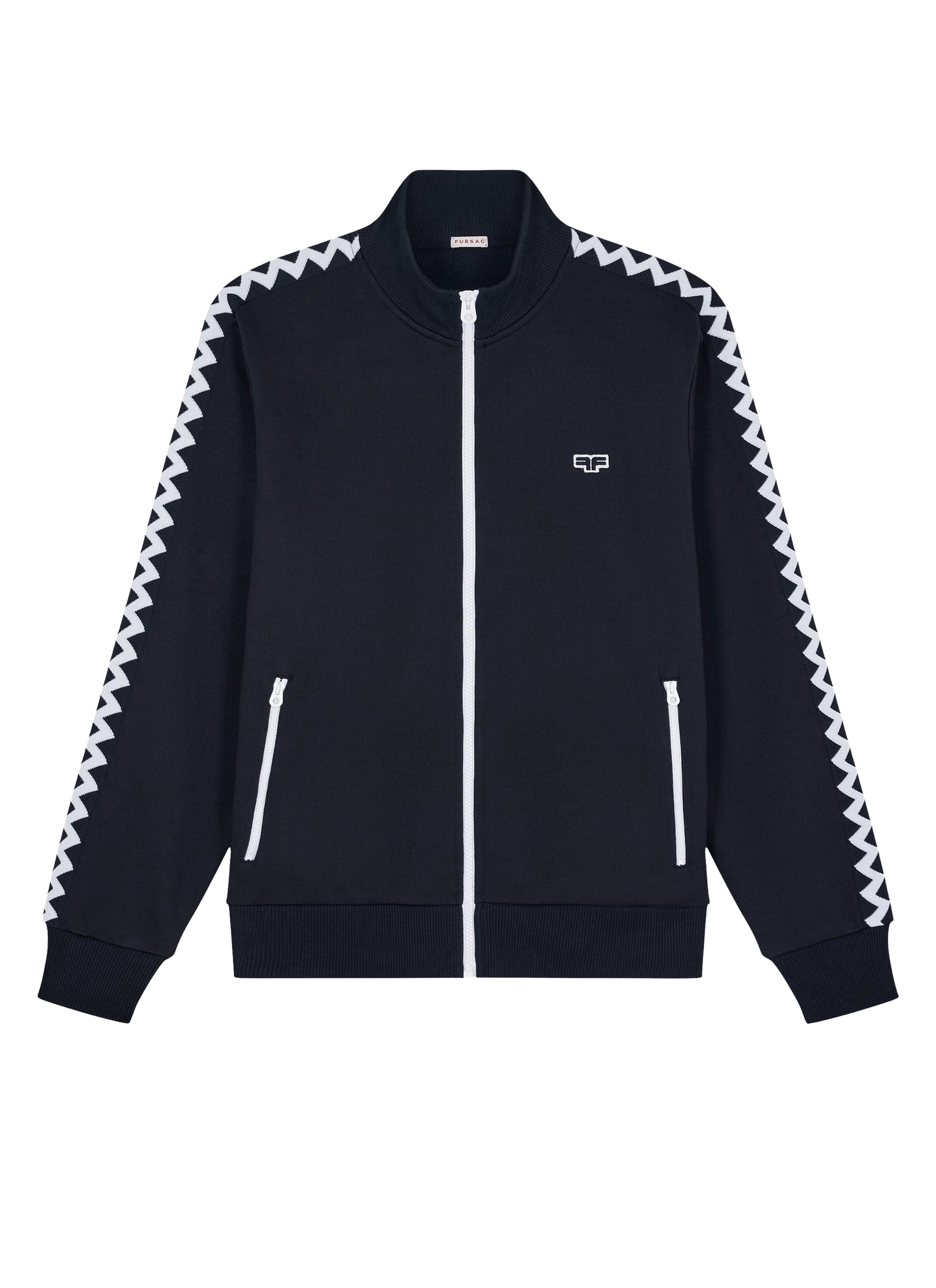 Veste de survêtement en coton mélangé - Noir