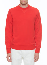 Round-neck cotton jersey sweatshirt - Red