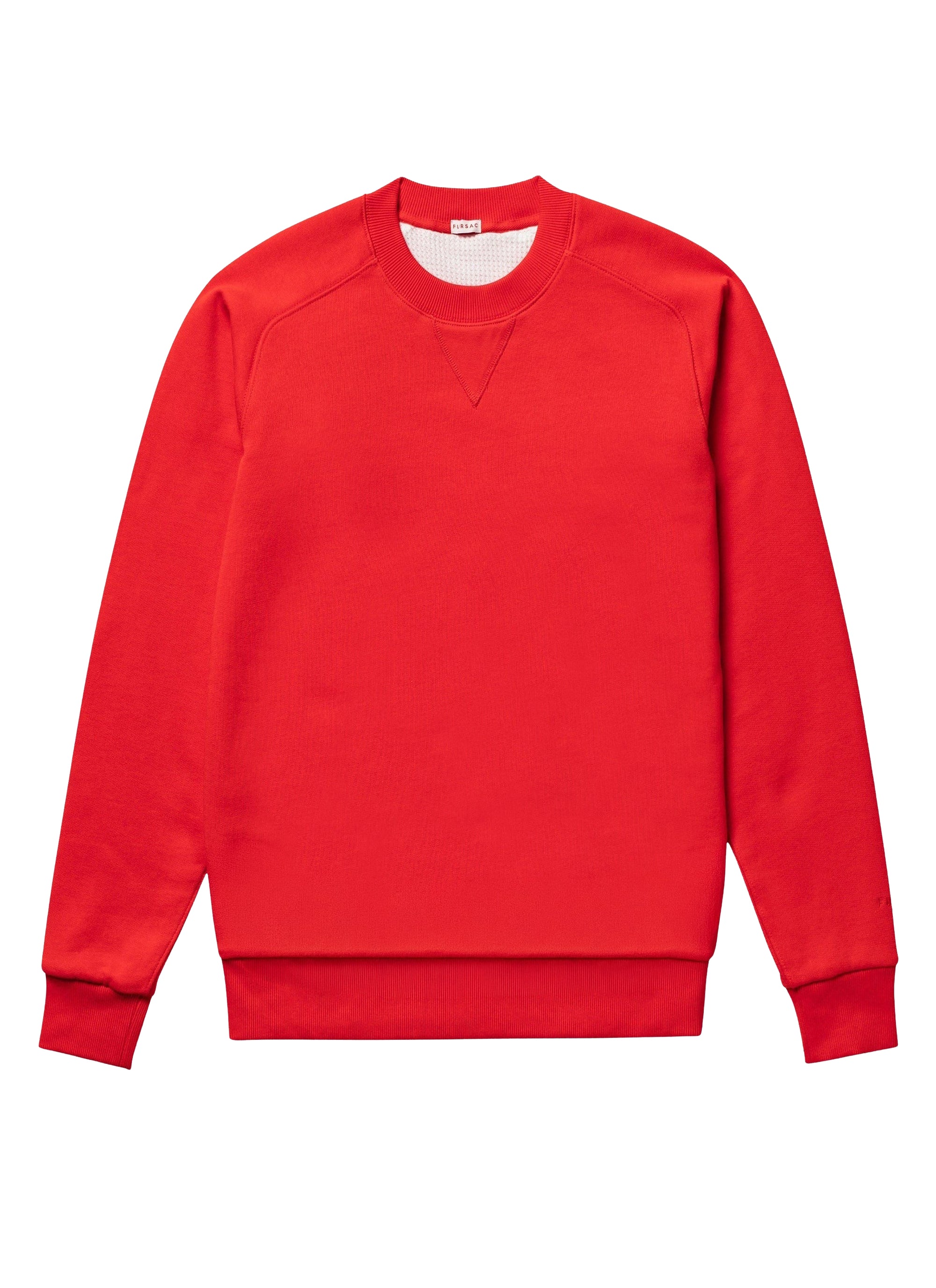 Round-neck cotton jersey sweatshirt - Red