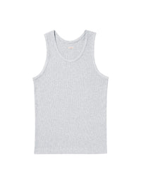 T-shirt sans manches en coton - Gris Chiné Clair
