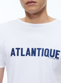 T-shirt, printed on front - White